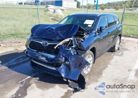 2021 Toyota Highlander Hybrid Limited z USA, uszkodzony, nr VIN 5TDXBRCH6MS016592